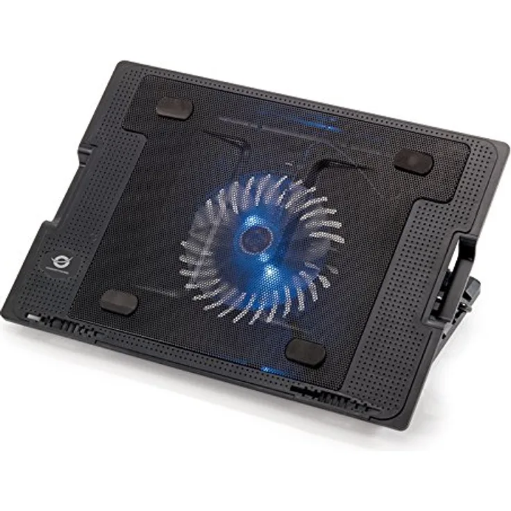 Conceptronic CNBCOOLSTAND1F - Notebook-Ständer mit 1-Port-USB-Hub und Lüfter (CNBCOOLSTAND1F)