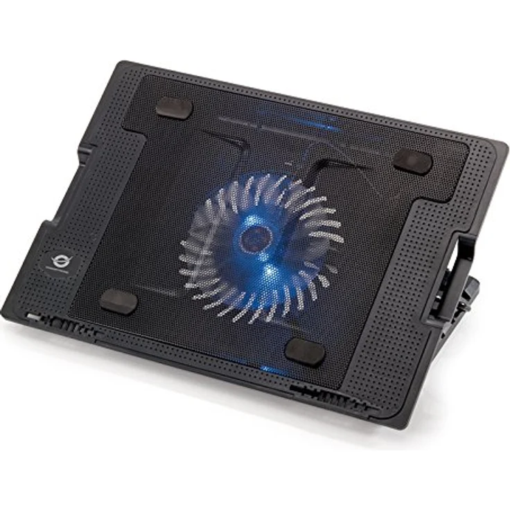 Conceptronic CNBCOOLSTAND1F - Notebook-Ständer mit 1-Port-USB-Hub und Lüfter (CNBCOOLSTAND1F) – Bild 1