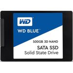 WD Blue 3D NAND SATA SSD WDS500G2B0A - Solid-State-Disk - 500 GB - intern - 2.5 Zoll (6.4 cm) - SATA 6Gb/s (WDS500G2B0A)