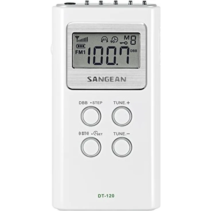 Sangean DT-120 Tragbares radio, Tischenradio, digitales Taschenradio - Weiß