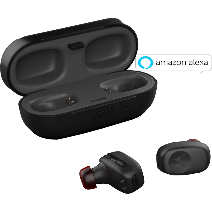 Motorola Stream Bluetooth Kopfhörer | IP54 True Wireless Headset | In Ear Kopfhörer | Alexa, Siri und Google Now kompatibel