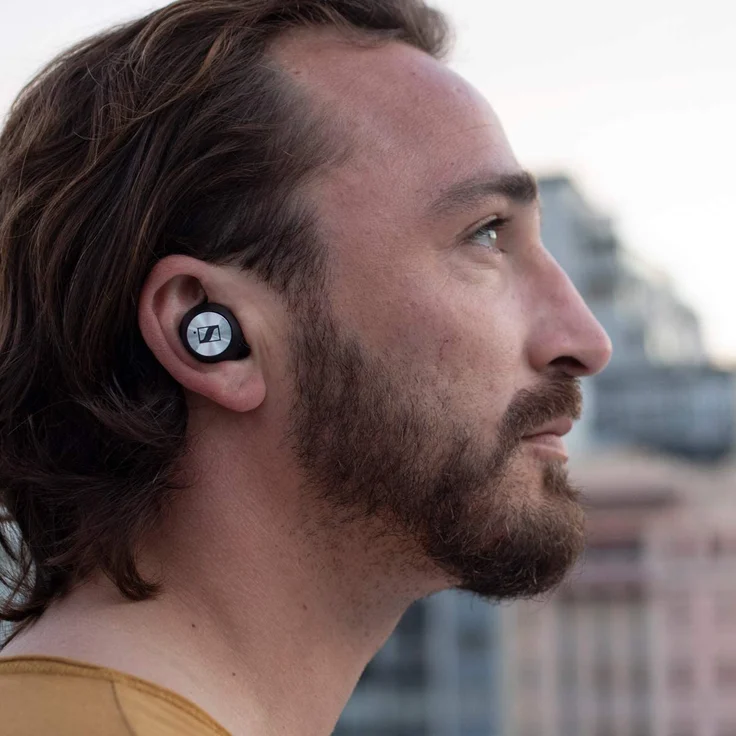 Sennheiser MOMENTUM Chrom, True Wireless In-Ear Kopfhörer, mit Bluetooth, Mikrofon, geeignet für Sport, spritzwassergeschützt, schwarz – Bild 12