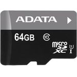ADATA Premier microSD 64GB Speicherkarte, grau
