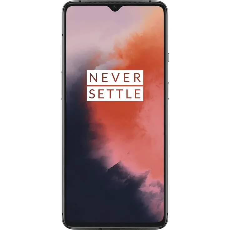 OnePlus 7T Smartphone 16,6cm (6,55 Zoll) Fluid AMOLED-Display, 128GB interner Speicher, 8GB RAM, Dual-SIM, Android, Silber