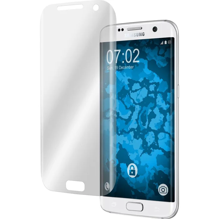 1 x Displayschutzfolie klar curved für Samsung Galaxy S7 Edge von PhoneNatic
