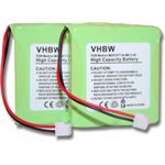 vhbw 2x NiMH Akku Set 600mAh (2.4V) für schnurlos Festnetz Telefon Medion Life S63006, S63008, S63022, Slim 500, X680 wie 5M702BMX, GP0827, GPHP70-R05