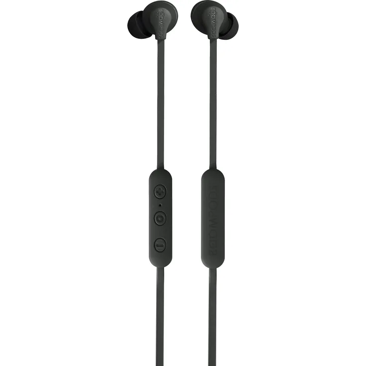 BOOMPODS Sportline Kabellose Ergonomische In-Ear-Kopfhörer mit Bluetooth-Verbindung, EQ verstellbar, IPX4, schweißfest, Schwarz