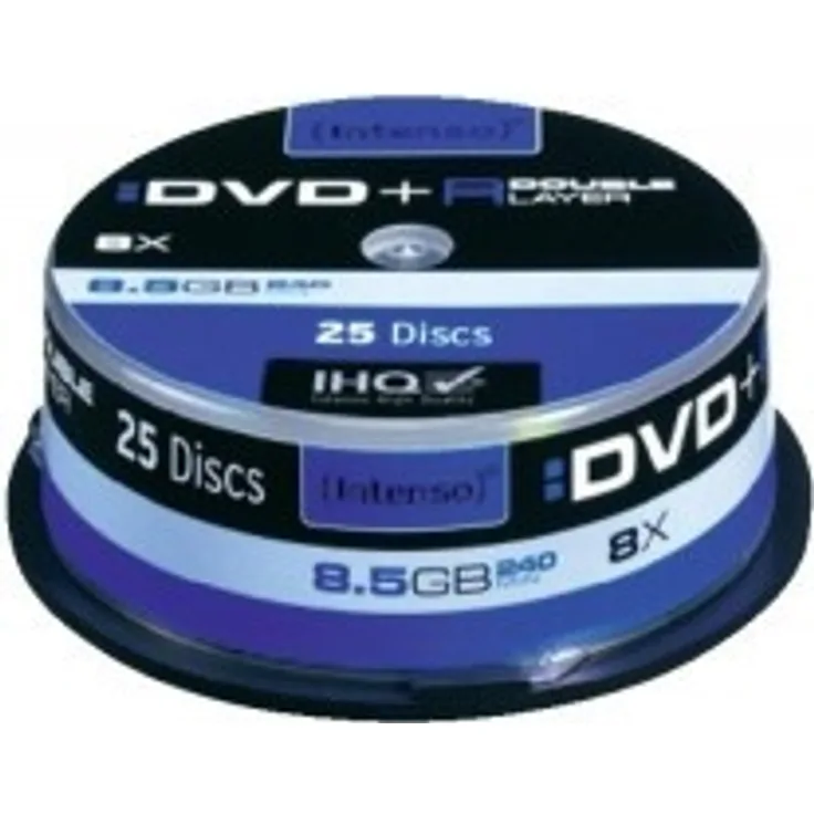 Intenso DVD+R 8,5GB Double Layer 8x Speed 25er Spindel