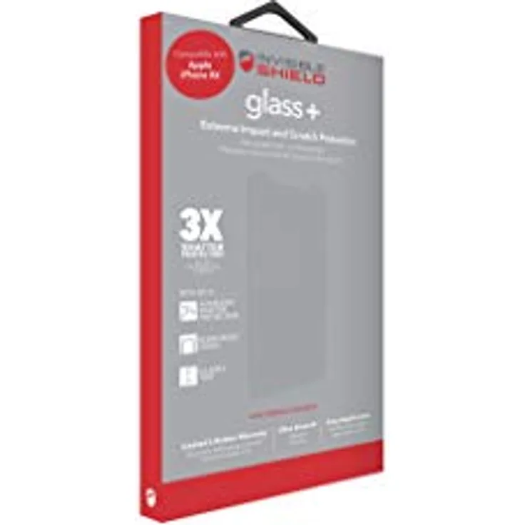 ZAGG InvisibleShield Glass+ Displayschutzfolie aus gehärtetem Glas für iPhone X und iPhone XS