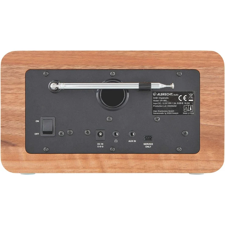 Albrecht DR 865 Senioren Digitalradio, holz, schwarz – Bild 5