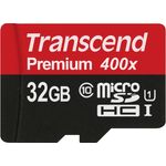 Transcend TS32GUSDCU1 Class 10 Premium microSDHC 32GB Speicherkarte UHS-I