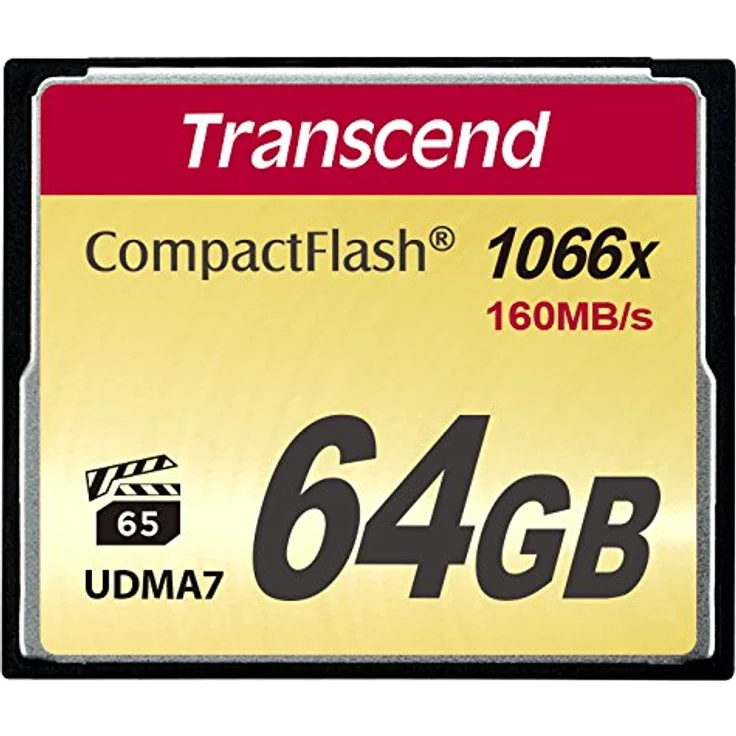 Transcend 64GB CompactFlash 1000 Speicherkarte TS64GCF1000 – Bild 1