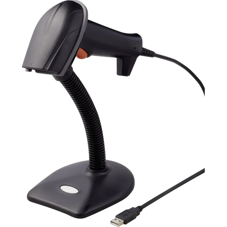 Renkforce 2D Barcode-Scanner Kabelgebunden 1D, 2D Laser Schwarz Hand-Scanner USB