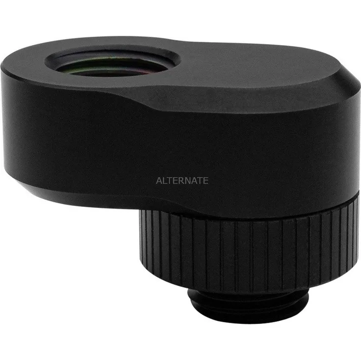 EKWB EK-Quantum Torque Rotary Offset 14 - Black Verbindung, schwarz