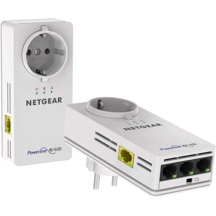 Netgear Powerline 600 PassThru XAVB6504 Kit (XAVB6504-100GRS/XAVB6504-100PES)