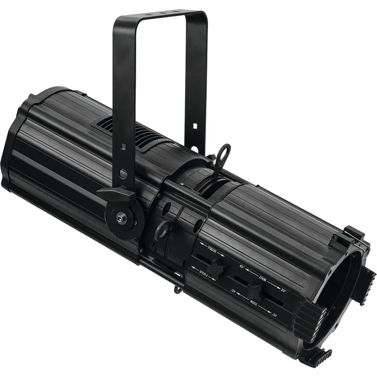 FUTURELIGHT Profile 200, 20-45° | PRO-Profil-Scheinwerfer, warmweiße 200-W-LED, Zoom, CRI >90, sehr leise | Ideal für Theater und Bühnen