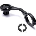 Dymoece Fahrrad-Computer-Kombi-Lenkerhalterung für Garmin Edge 200 500 510 520 800 810 820 1000 1030 und Gopro-Kamera, kompatible Lenkergrößen 31,8 mm, schwarz