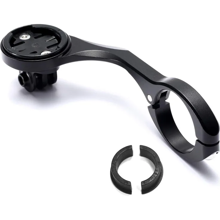 Dymoece Fahrrad-Computer-Kombi-Lenkerhalterung für Garmin Edge 200 500 510 520 800 810 820 1000 1030 und Gopro-Kamera, kompatible Lenkergrößen 31,8 mm, schwarz