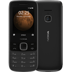 Nokia 225 Block-Handy 2,4 Zoll-Display, 32GB interner Speicher, Dual-SIM, Schwarz