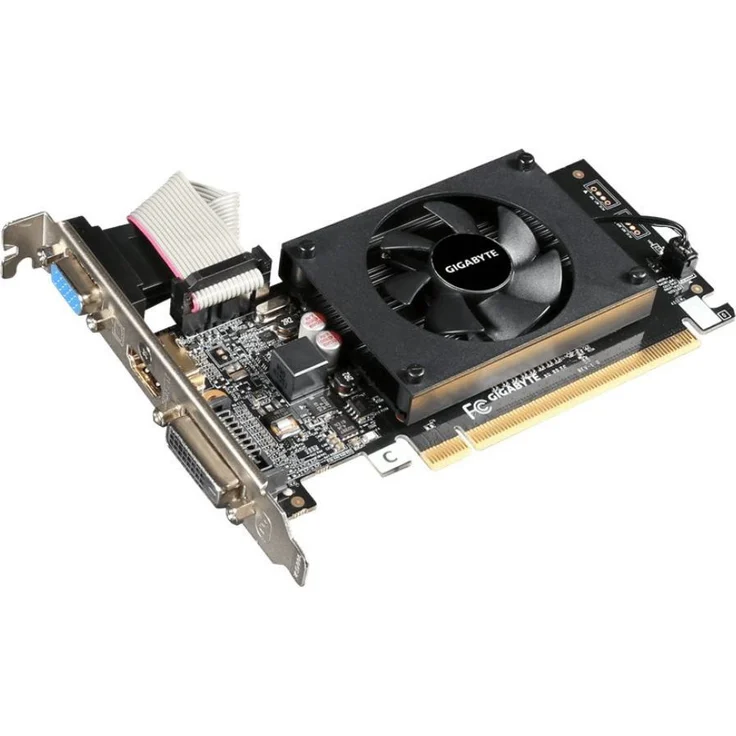 Gigabyte GeForce GT 710 [Rev 2.0] 2GB GDDR3 (GV-N710D3-2GL) – Bild 1