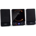 Microstar Microsystem Vertikalanlage CD-Player Bluetooth USB-Port Fernbedienung