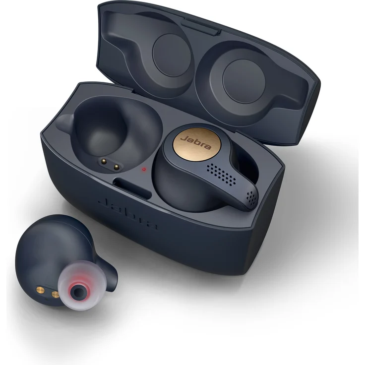 Jabra Elite Active 65t True Wireless In-Ear Kopfhörer, mit Bluetooth, Mikrofon, geeignet für Sport, spritzwassergeschützt, blau – Bild 6