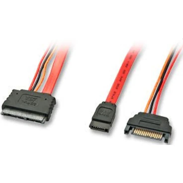 LINDY Micro-SATA-Kabel - Kombiniertes Daten- und Stromkabel, 1m