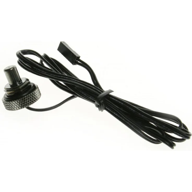 Bitspower G1-4 Zoll Temperatursensor Stop Fitting Black Sparkle