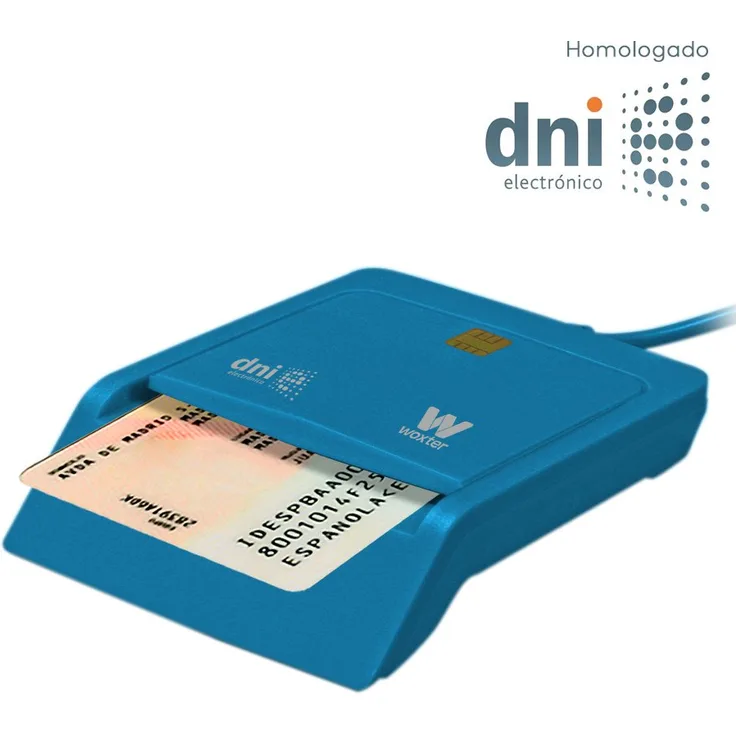 Woxter Elektronische ID Reader Azul - elektronische ID-Leser, ID 3.0, kompatibel mit PC und MAC