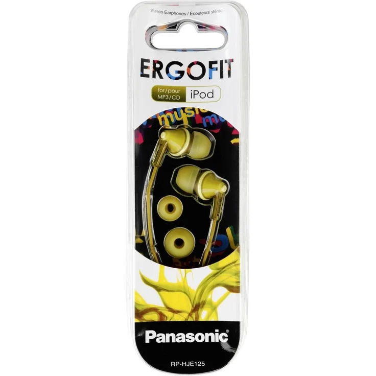 Panasonic RP-HJE125E-Y In-Ear Kopfhörer, gelb – Bild 2