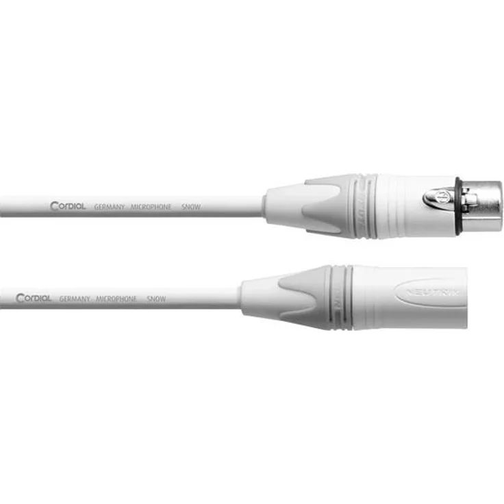 Cordial Cordial SELECT, CXM 1 FM-SNOW<br>1,0 m, Snow-Kabel, NEUTRIK XLR female weiss - XLR