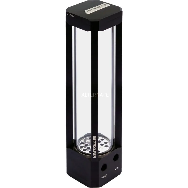 Watercool HEATKILLER Tube 200 D5 Schwarz - Hardwarekühlungszubehör (70 mm, 70 mm, 303,5 mm, 960 g)