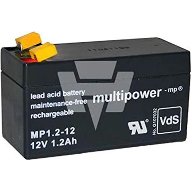 Hückmann Multipower Blei-Akku MP1,2-12 Pb12V/1,2Ah 123578, 123578