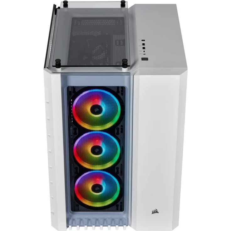Corsair Crystal Series 680X RGB Hohem Luftdurchsatz Gehärtetem Glas ATX Smart Gaming Gehäuse, RGB LED, Weiß – Bild 3