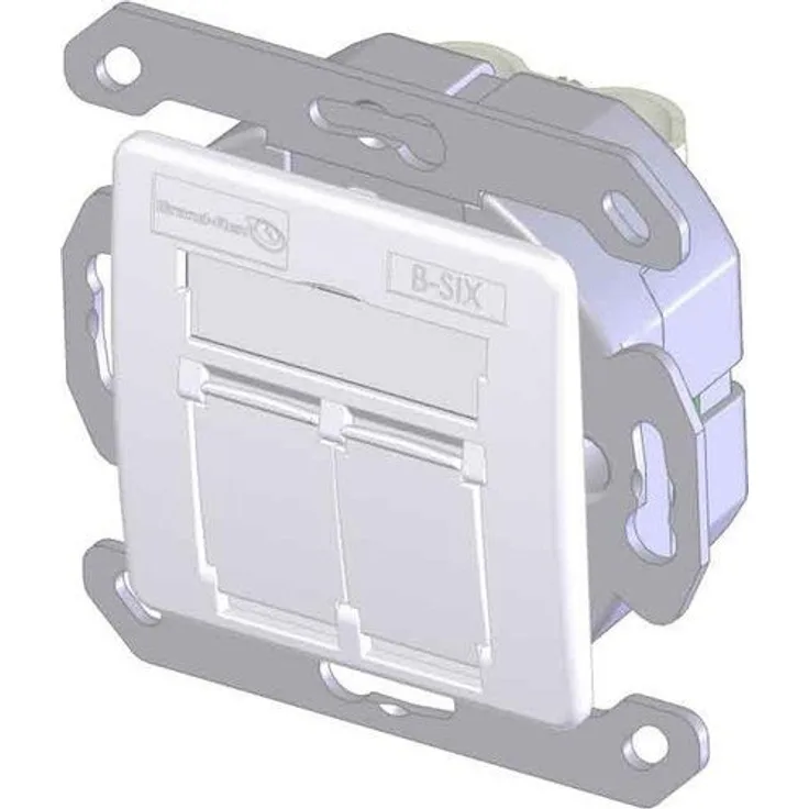 Brand-Rex Datendose Cat.6 2xRJ45 RAL 9010 BSCG245SU002, BSCG245SU002