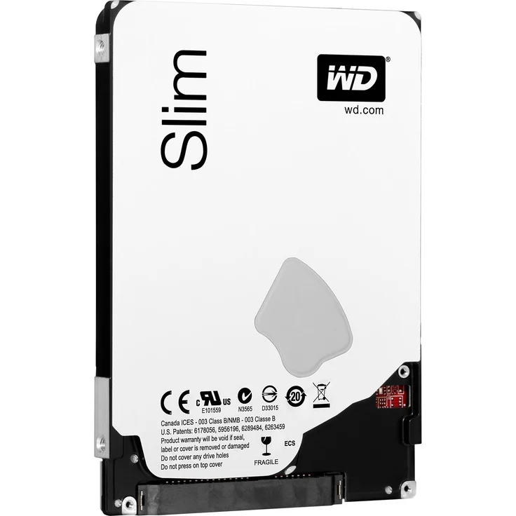 WD Blue 500GB interne mobile Festplatte Slim Version 7 mm Höhe (6,35 cm (2,5 Zoll), 5400rpm, 8MB Cache, SATA) WD5000LPVX – Bild 1