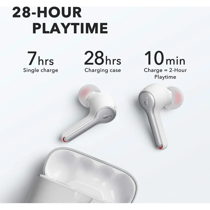 Anker Innovations Soundcore Liberty Air 2 In-Ear Kopfhörer mit Bluetooth, Mikrofon, geeignet für Sport, weiß – Bild 3