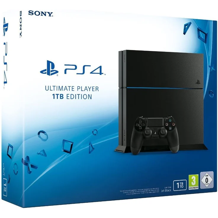 Sony PlayStation 4 Ultimate Player 1TB Edition (neues Modell) Jet Black 1TB – Bild 1