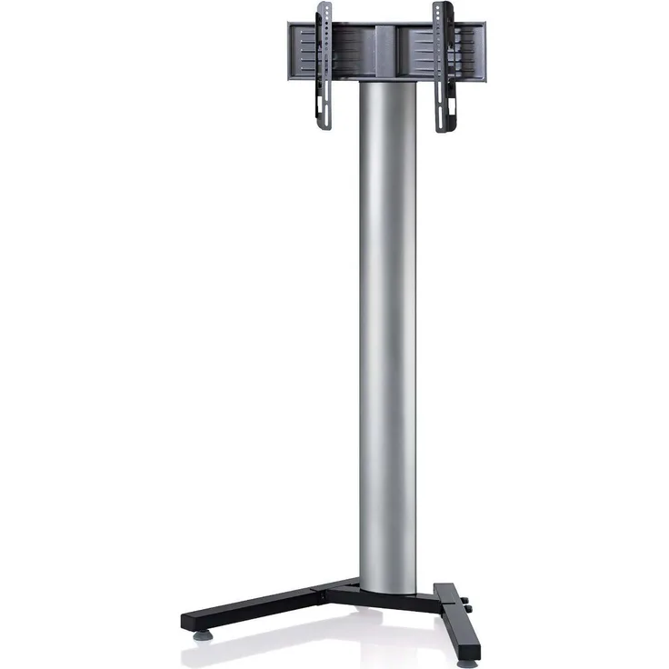 VCM TV-Standfuß LED Ständer Fernseh Standfuss Alu Glas Stahl Universal Universell Schwenkbar Drehbar VESA ''Stadino Maxi''