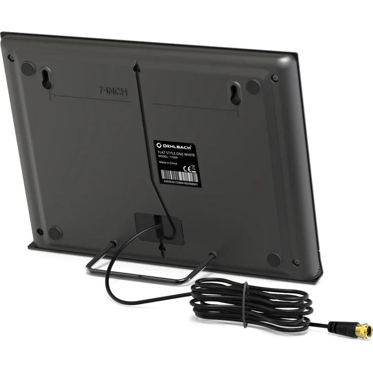 Oehlbach Flat Style One DVB-T2 HD Antenne (DAB+ vorbereitet) - Digitale Zimmerantenne - Aktiv DVB-T-Verstärker Innenantenne - Schwarz – Bild 6