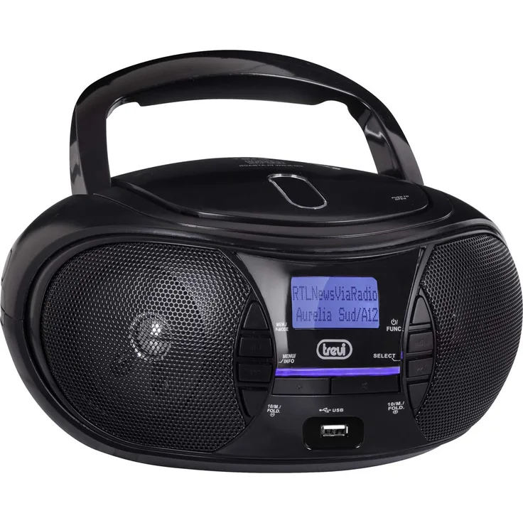 Trevi Stereo tragbar mit DAB-Radio, USB, CD, Mp3, USB, 1