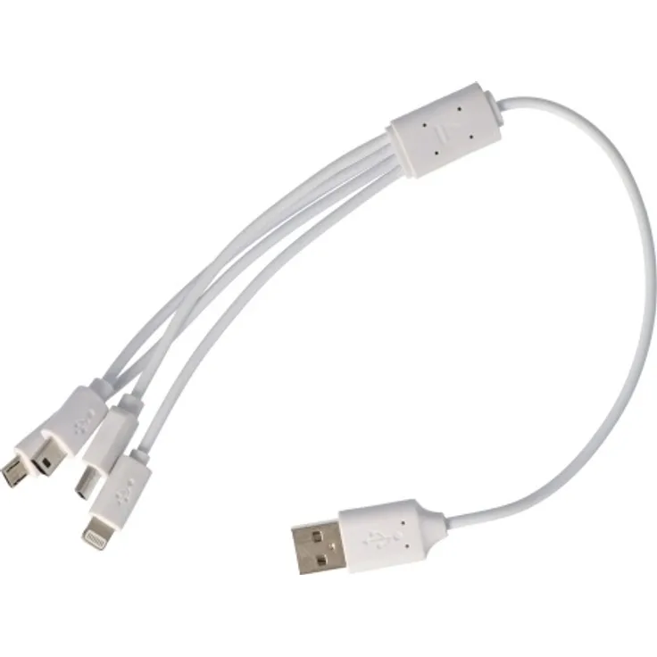 USB-Ladekabel 4 in 1 passend für USB-C, Mini-USB, Micro-USB und 8 Pin Stecker