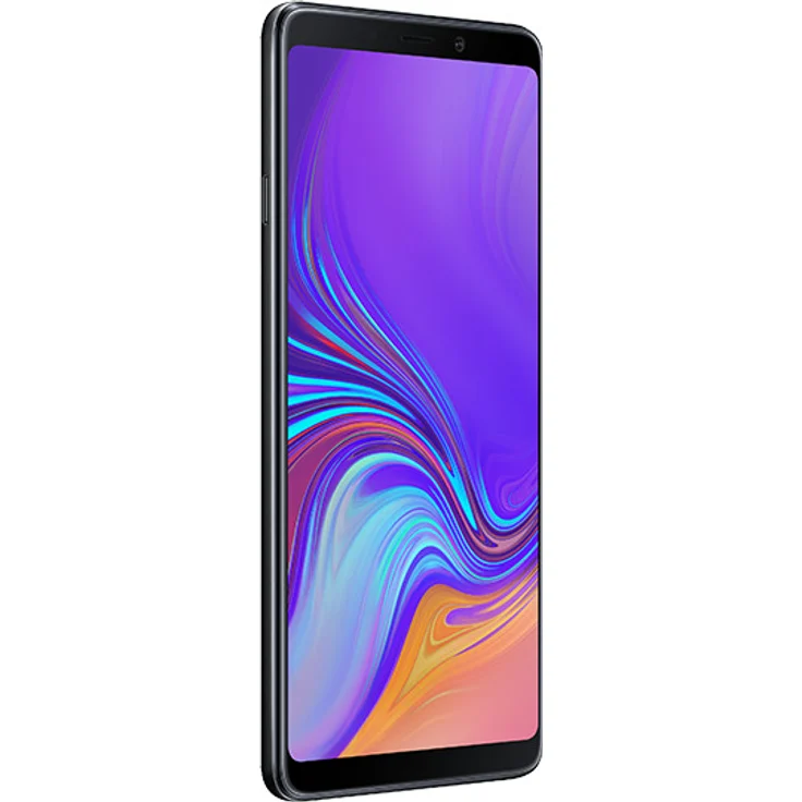 Samsung Galaxy A9 (2018) Smartphone 16cm (6,3 Zoll) AMOLED-Display, 128GB interner Speicher, 6GB RAM, Dual-SIM, Android 8.0, Caviar Black – Bild 3