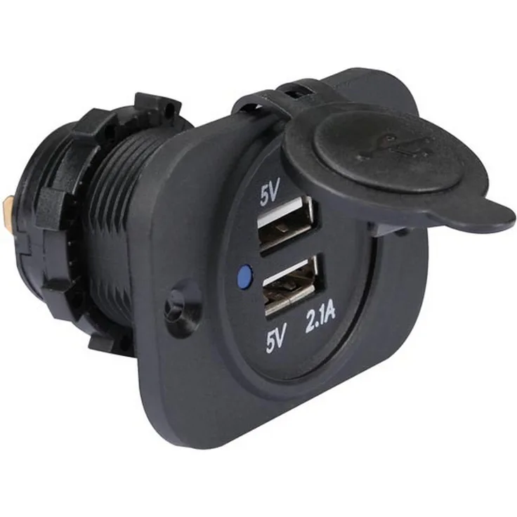Velleman CC094 USB-Einbaubuchse 12-24 Vdc Eingang, 5 V Ausgang
