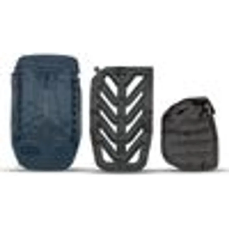 Wandrd Faltrucksack VEER Rust 18 L mit aufblasbarem Rückenpolster + Camera Cube cobalt