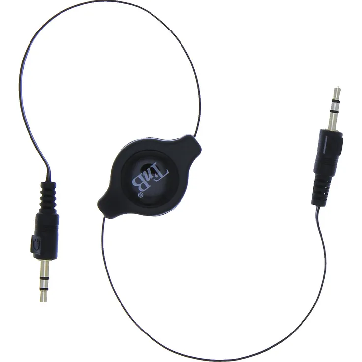 TnB TBJACK1 einziehbares Stereo Kabel für Smartphones / iPod, mit 3,5 mm Buchse