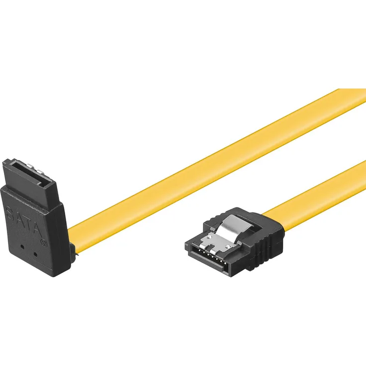 Wentronic goobay - SATA-Kabel - SATA (S) gewinkelt bis SATA (S) gerade - 50cm - flach (95296)