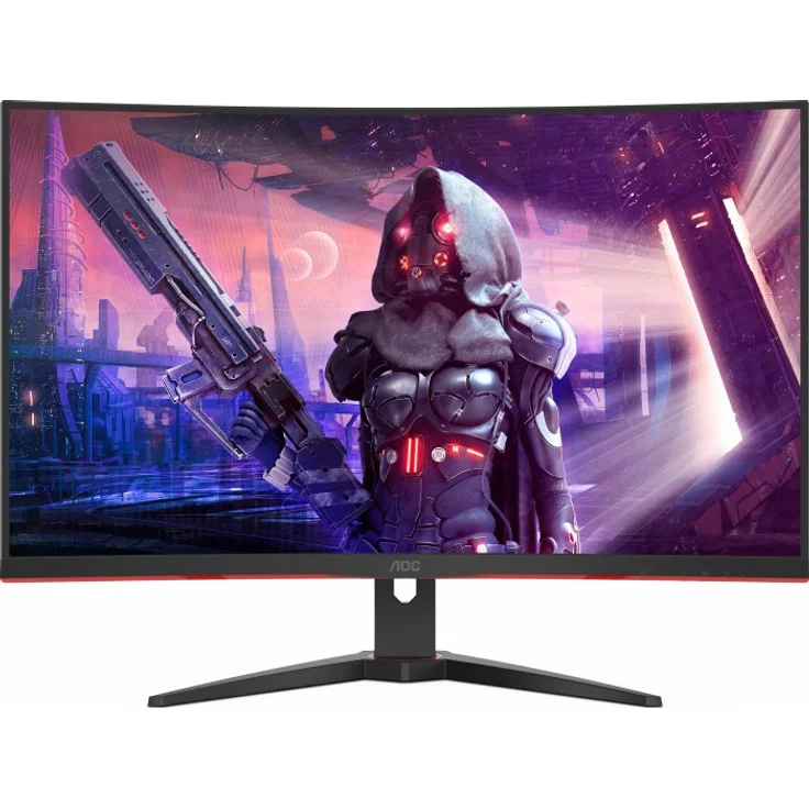 AOC Gaming CQ32G2SE/BK LED display 80 cm (31.5'' ) 2560 x 1440 Pixel 2K Ultra HD Schwarz - Rot [Energieklasse G] (CQ32G2SE/BK) – Bild 1