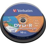 Verbatim DVD-R AZO 4,7GB - 16-fache Brenngeschwindigkeit - Bedruckbar - 10er Jewelcase - Silber - Preisvergleich