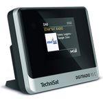 TechniSat DIGITRADIO 10 C Digitalradio mit Bluetooth, TFT-Display, Wecker, schwarz, silber